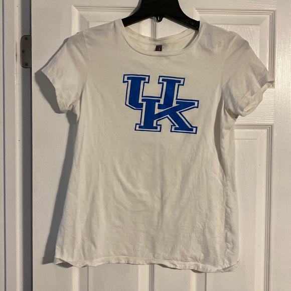 Tops - White UK tshirt. Size medium